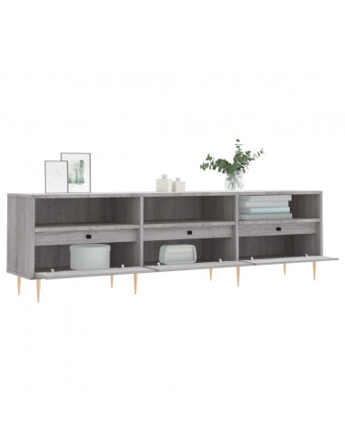 Mobile Porta TV Grigio Sonoma 150x30x44,5 cm Legno Multistrato