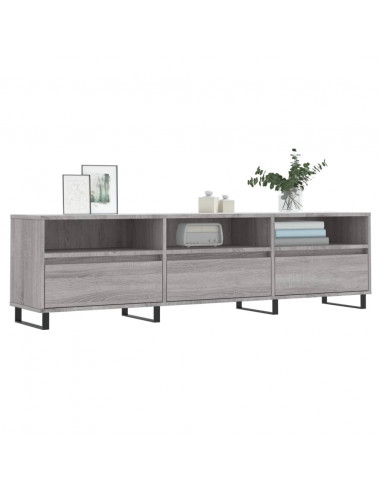 Mobile Porta TV Grigio Sonoma 150x30x44,5 cm Legno Multistrato
