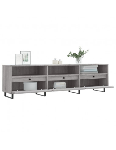 Mobile Porta TV Grigio Sonoma 150x30x44,5 cm Legno Multistrato