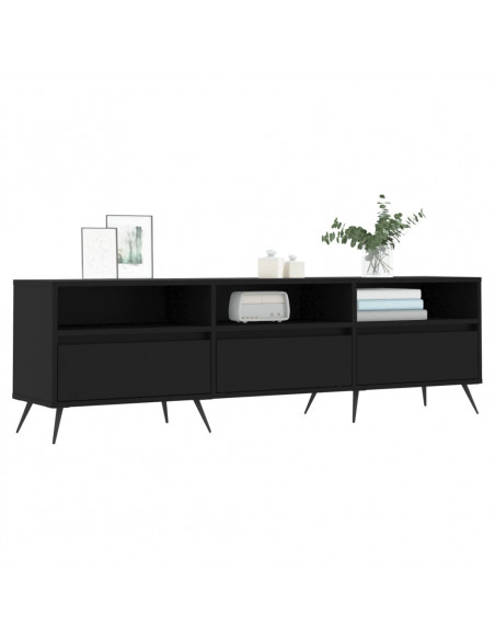 Mobile Porta TV Nero 150x30x44,5 cm in Legno Multistrato