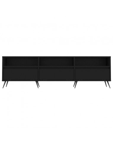 Mobile Porta TV Nero 150x30x44,5 cm in Legno Multistrato