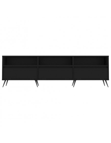 Mobile Porta TV Nero 150x30x44,5 cm in Legno Multistrato