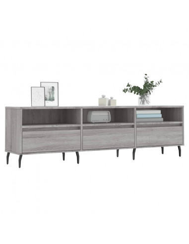 Mobile Porta TV Grigio Sonoma 150x30x44,5 cm Legno Multistrato
