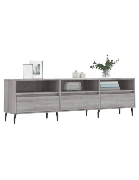 Mobile Porta TV Grigio Sonoma 150x30x44,5 cm Legno Multistrato