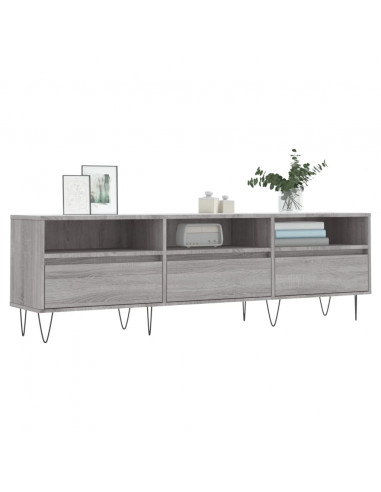 Mobile Porta TV Grigio Sonoma 150x30x44,5 cm Legno Multistrato