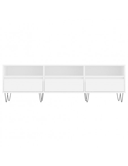 Mobile Porta TV Bianco 150x30x44,5 cm in Legno Multistrato