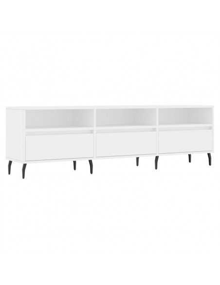 Mobile Porta TV Bianco 150x30x44,5 cm in Legno Multistrato