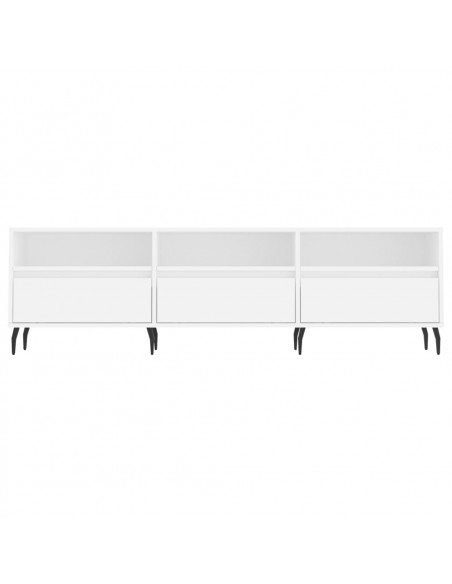 Mobile Porta TV Bianco 150x30x44,5 cm in Legno Multistrato