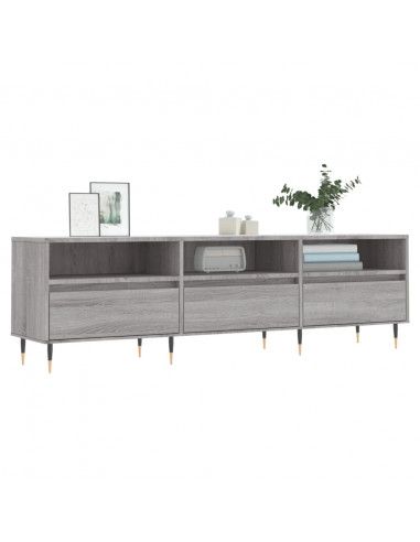 Mobile Porta TV Grigio Sonoma 150x30x44,5 cm Legno Multistrato
