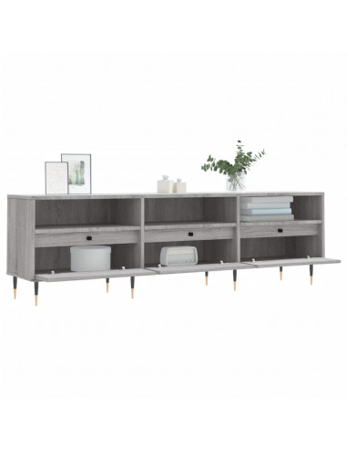 Mobile Porta TV Grigio Sonoma 150x30x44,5 cm Legno Multistrato
