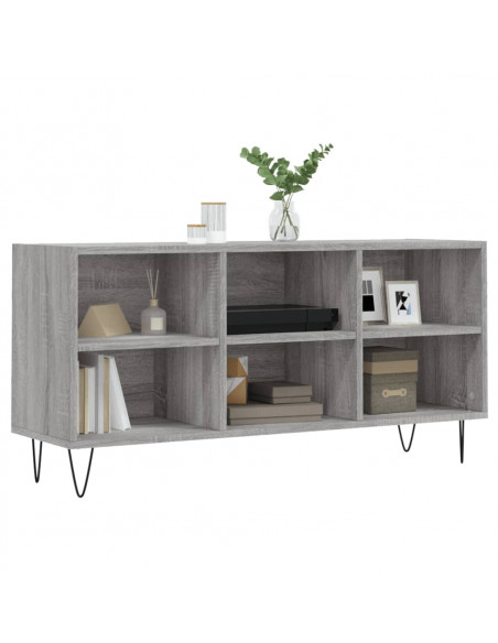 Mobile TV Grigio Sonoma 103,5x30x50 cm in Legno Multistrato