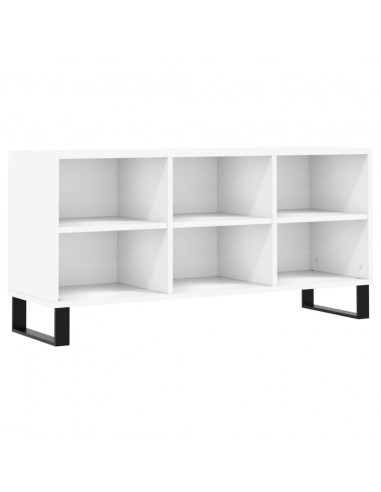 Mobile Porta TV Bianco 103,5x30x50 cm in Legno Multistrato