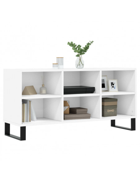 Mobile Porta TV Bianco 103,5x30x50 cm in Legno Multistrato