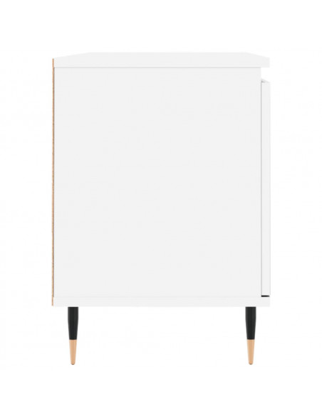 Mobile Porta TV Bianco 104x35x50 cm in Legno Multistrato