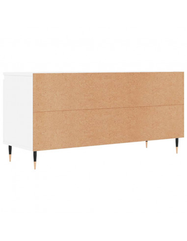 Mobile Porta TV Bianco 104x35x50 cm in Legno Multistrato