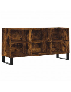 Mobile Porta TV Rovere Fumo 103,5x30x50 cm in Legno Multistrato 2