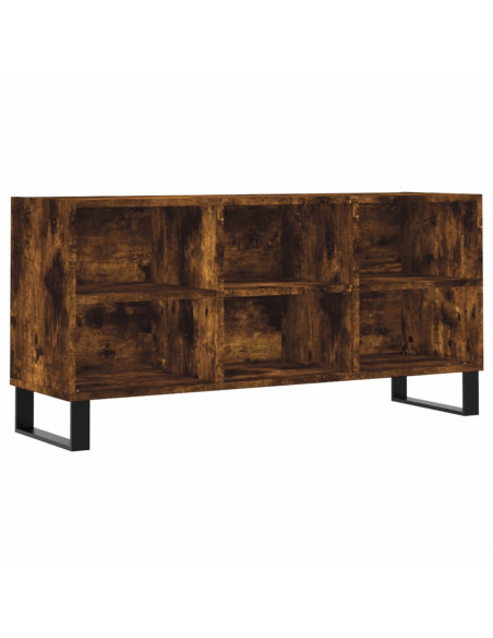 Mobile Porta TV Rovere Fumo 103,5x30x50 cm in Legno Multistrato