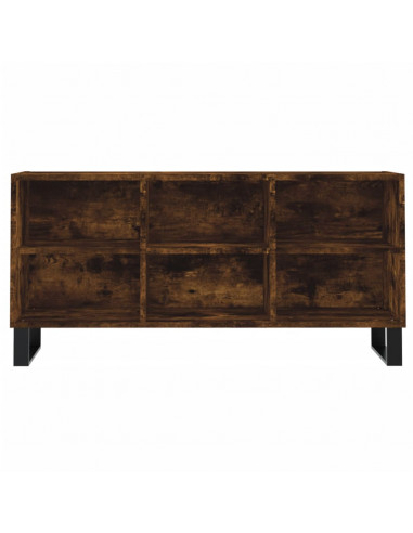 Mobile Porta TV Rovere Fumo 103,5x30x50 cm in Legno Multistrato