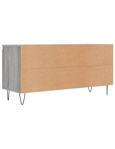 Mobile Porta TV Grigio Sonoma 104x35x50 cm in Legno Multistrato