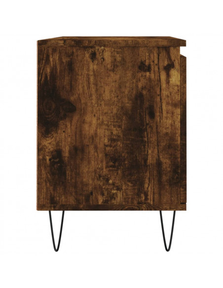 Mobile Porta TV Rovere Fumo 104x35x50 cm in Legno Multistrato