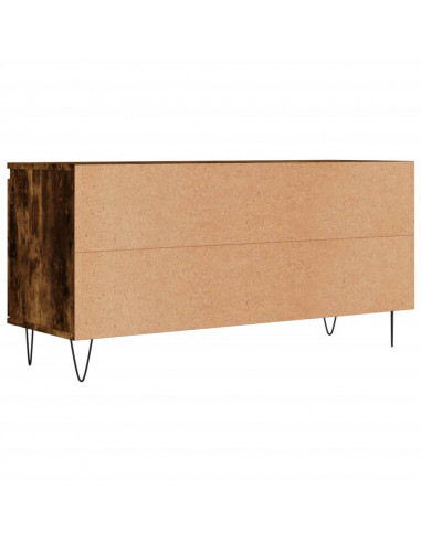 Mobile Porta TV Rovere Fumo 104x35x50 cm in Legno Multistrato