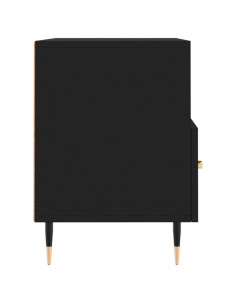 Mobile Porta TV Nero 80x36x50 cm in Legno Multistrato 2