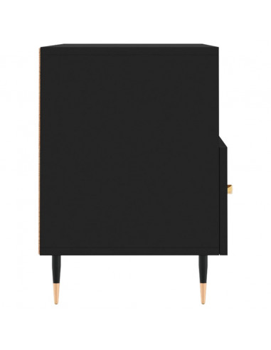 Mobile Porta TV Nero 80x36x50 cm in Legno Multistrato