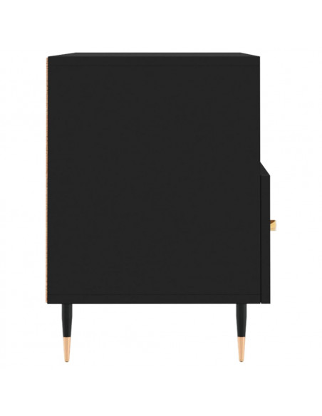 Mobile Porta TV Nero 80x36x50 cm in Legno Multistrato