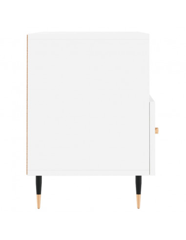 Mobile Porta TV Bianco 80x36x50 cm in Legno Multistrato