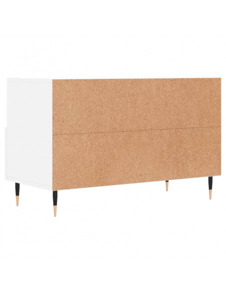 Mobile Porta TV Bianco 80x36x50 cm in Legno Multistrato