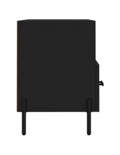Mobile Porta TV Nero 80x36x50 cm in Legno Multistrato 2