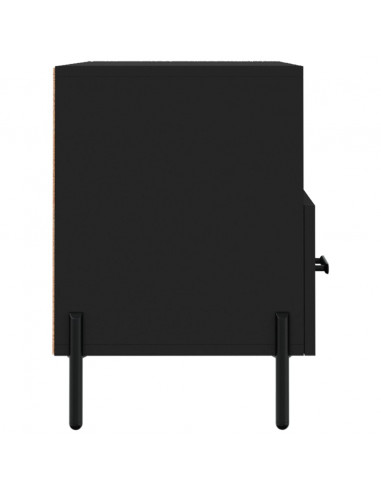Mobile Porta TV Nero 80x36x50 cm in Legno Multistrato