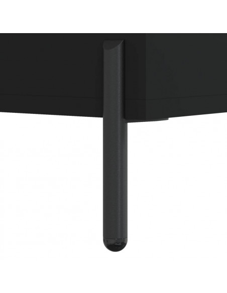 Mobile Porta TV Nero 80x36x50 cm in Legno Multistrato
