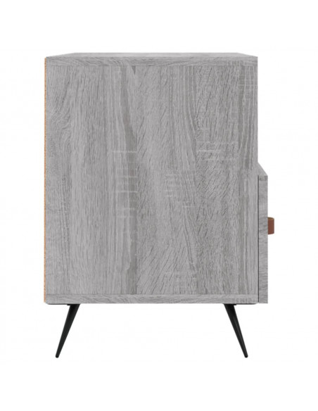 Mobile Porta TV Grigio Sonoma 80x36x50 cm in Legno Multistrato
