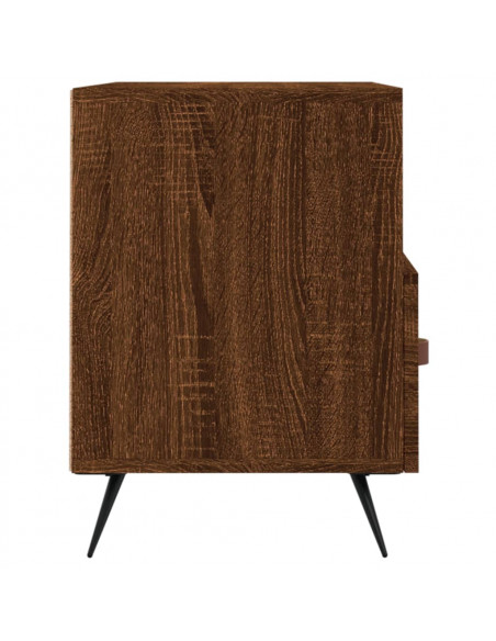 Mobile Porta TV Rovere Marrone 80x36x50 cm in Legno Multistrato