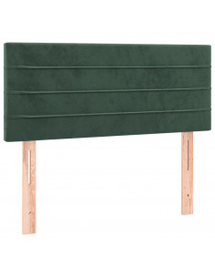 Testiera Verde Scuro 80x5x78/88 cm in Velluto 2