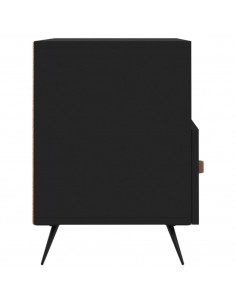 Mobile Porta TV Nero 80x36x50 cm in Legno Multistrato 2