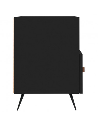 Mobile Porta TV Nero 80x36x50 cm in Legno Multistrato