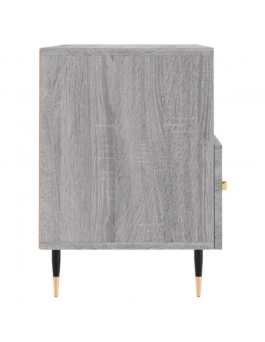 Mobile Porta TV Grigio Sonoma 80x36x50 cm in Legno Multistrato