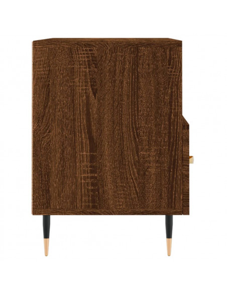Mobile Porta TV Rovere Marrone 80x36x50 cm in Legno Multistrato