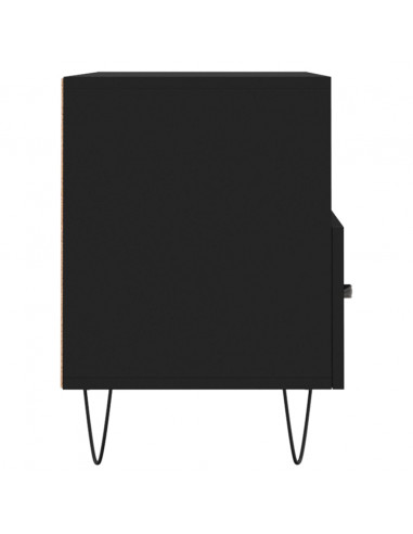 Mobile Porta TV Nero 80x36x50 cm in Legno Multistrato