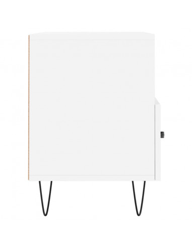 Mobile Porta TV Bianco 80x36x50 cm in Legno Multistrato