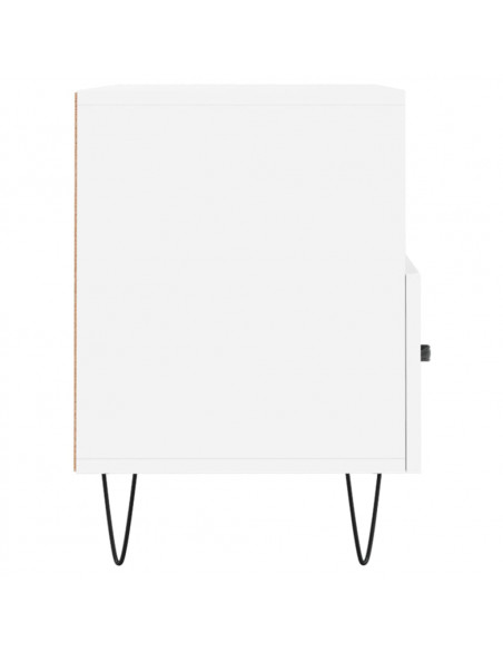 Mobile Porta TV Bianco 80x36x50 cm in Legno Multistrato