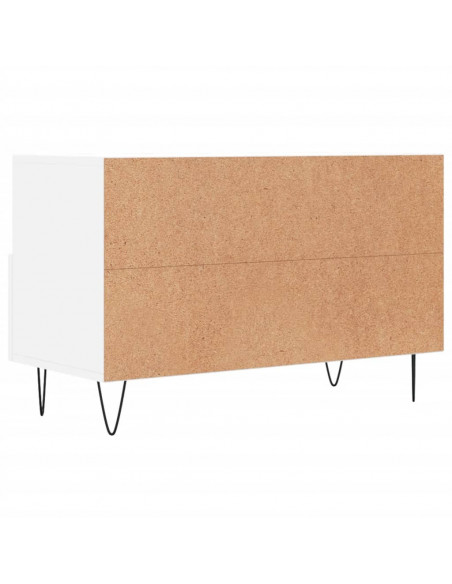 Mobile Porta TV Bianco 80x36x50 cm in Legno Multistrato