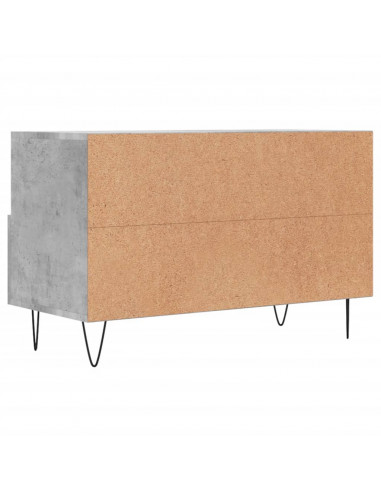 Mobile per TV Grigio Cemento 80x36x50 cm Legno Multistrato