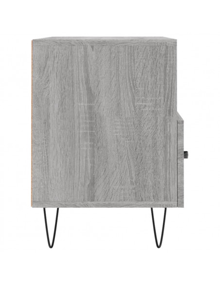Mobile Porta TV Grigio Sonoma 80x36x50 cm in Legno Multistrato