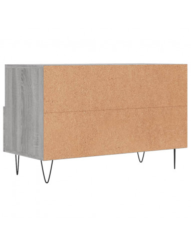 Mobile Porta TV Grigio Sonoma 80x36x50 cm in Legno Multistrato