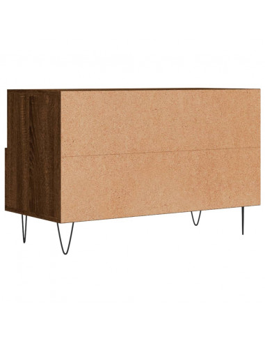 Mobile Porta TV Rovere Marrone 80x36x50 cm in Legno Multistrato