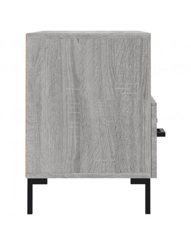 Mobile Porta TV Grigio Sonoma 80x36x50 cm in Legno Multistrato