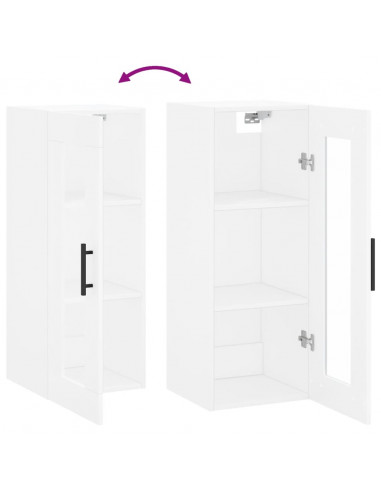 Mobile a Parete Bianco 34,5x34x90 cm